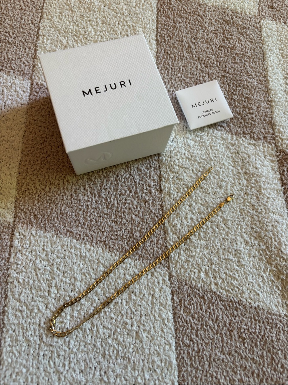 Mejuri curb chain necklace